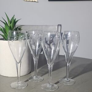 Princess House Crystal Herritage Champagne Flutes - Set of 4